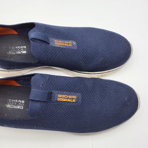 Skechers sz 11 Blue knit Vegan slip on sneakers GO WALK 7 main image 8